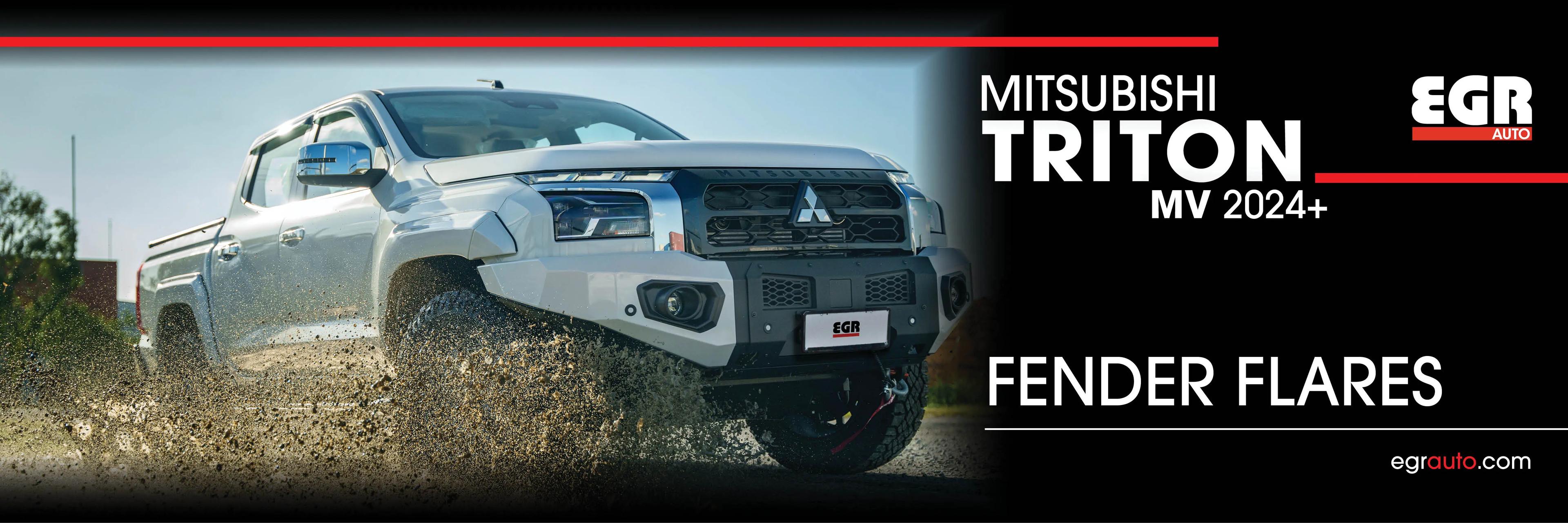 Promo banner - Click here for new EGR Fender Flares available now for the Mitsubishi Triton MV 2024.