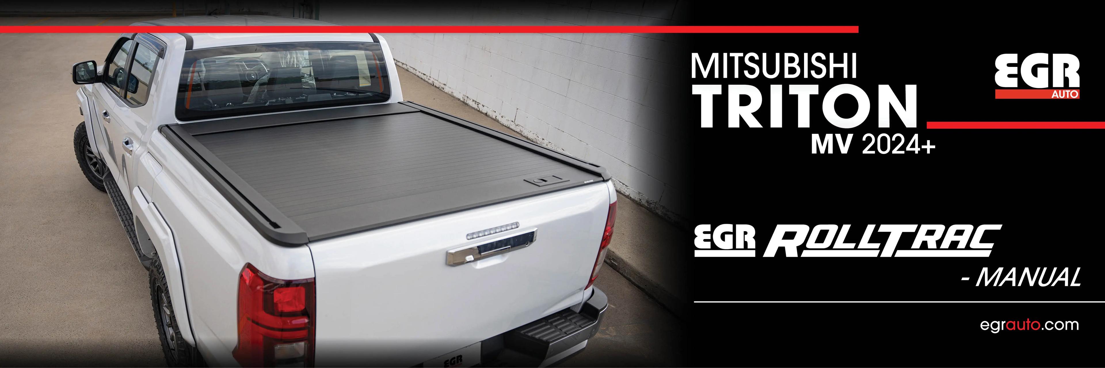 Promo banner - Click here for new EGR Rolltrac Manual available now for the Mitsubishi Triton MV 2024.